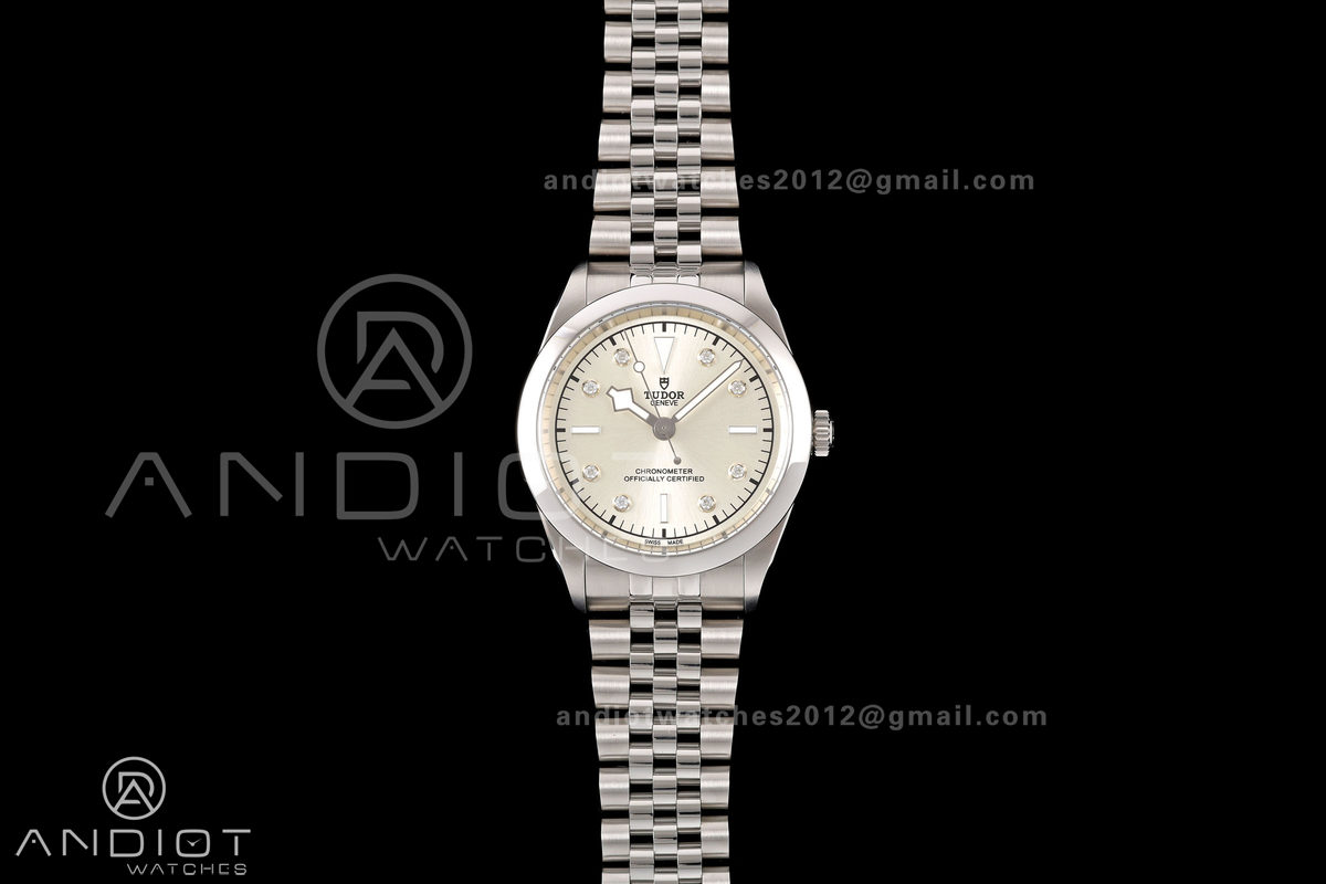 Black Bay One 41 SS HTF 1:1 Best Edition Silver Diamonds Dial on SS Bracelet A26J